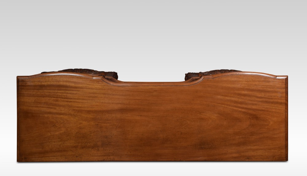 Carved mahogany inverted break front sideboard View XIV
