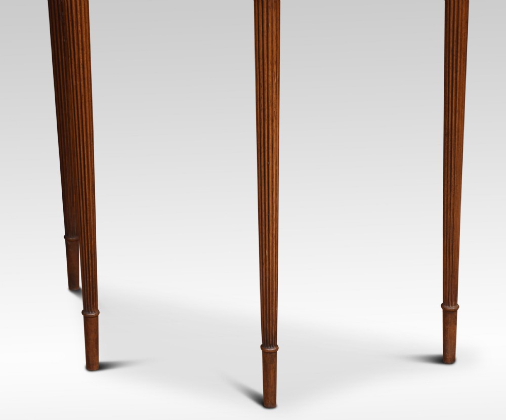 Pair of mahogany crossbanded side tables View III