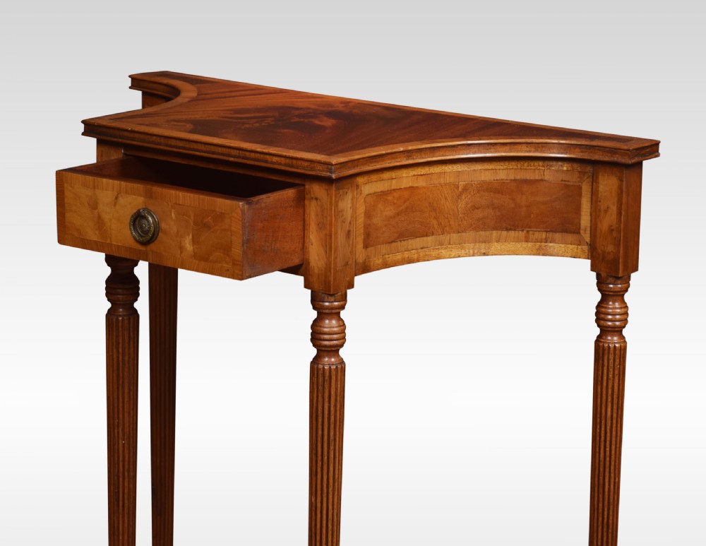 Pair of mahogany crossbanded side tables View IV
