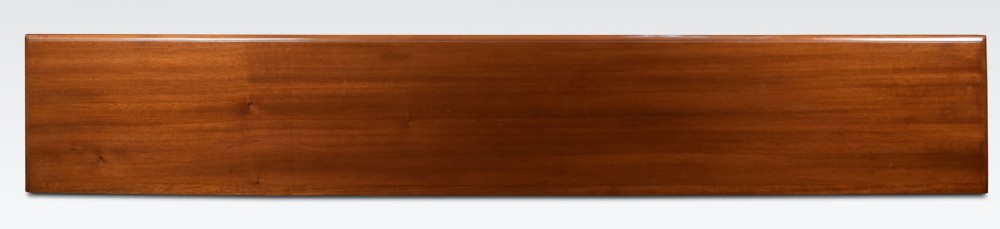 Large mahogany open bookcase View VIII