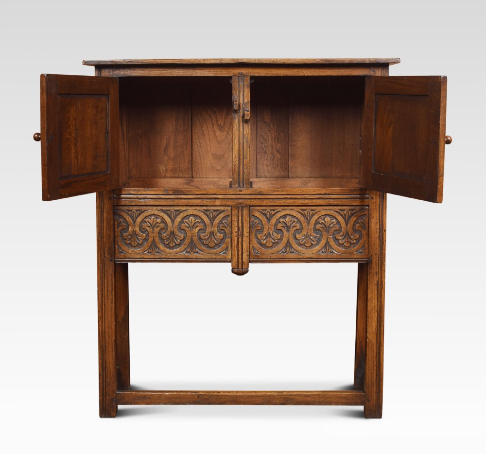 Solid oak side cabinet View VI