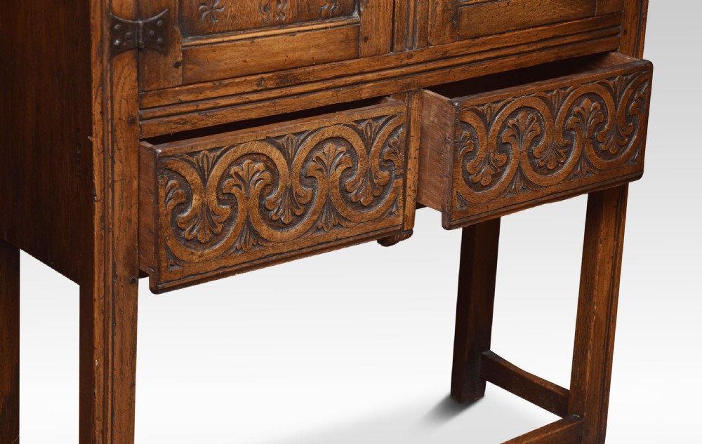 Solid oak side cabinet View VII