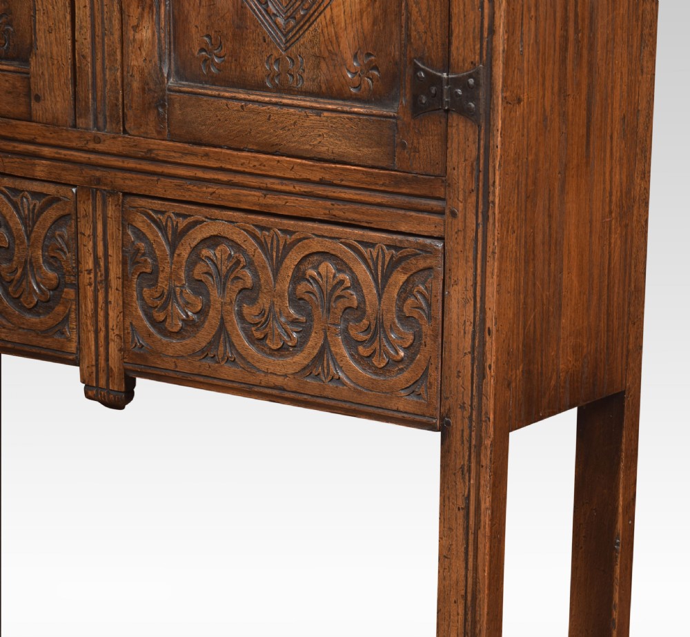 Solid oak side cabinet View VIII