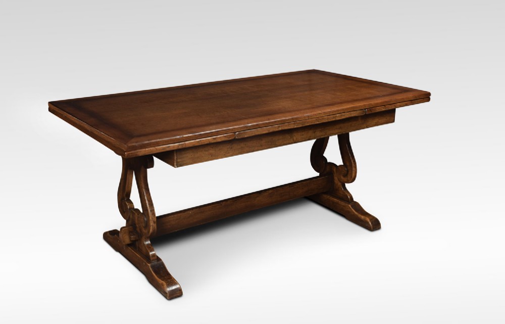 Oak draw leaf refectory table