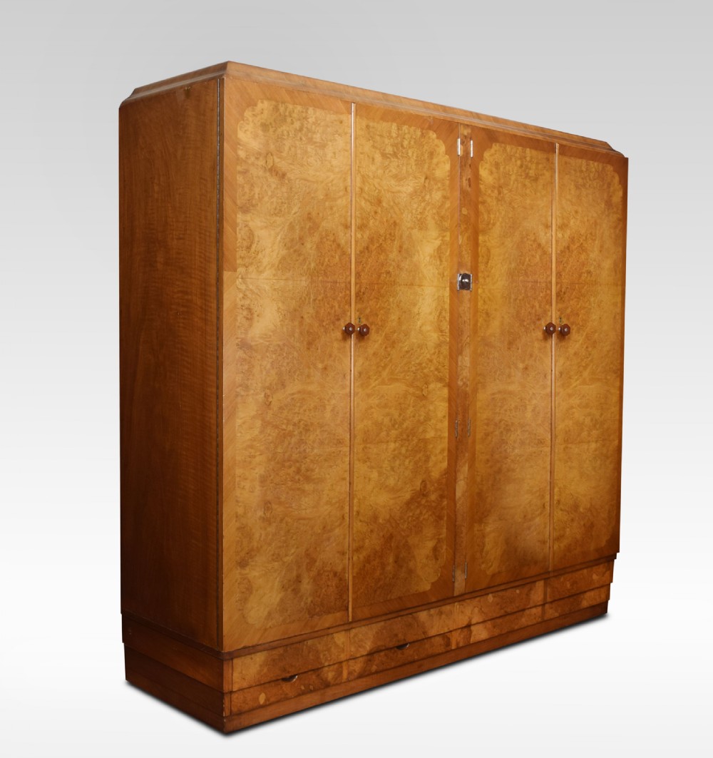 Art Deco four door Wardrobe View VIII