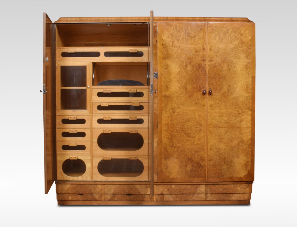 Art Deco four door Wardrobe View IX