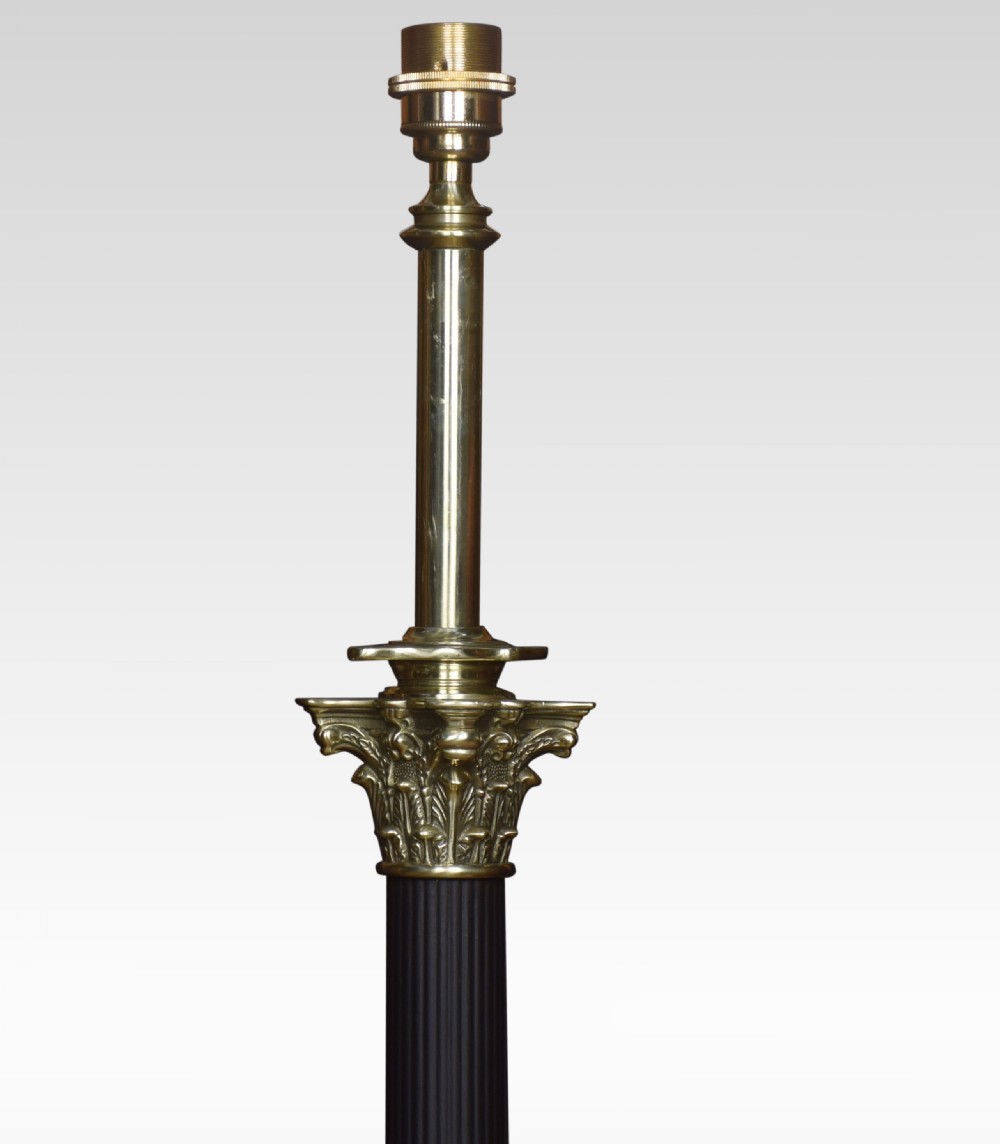Brass standard lamp View III