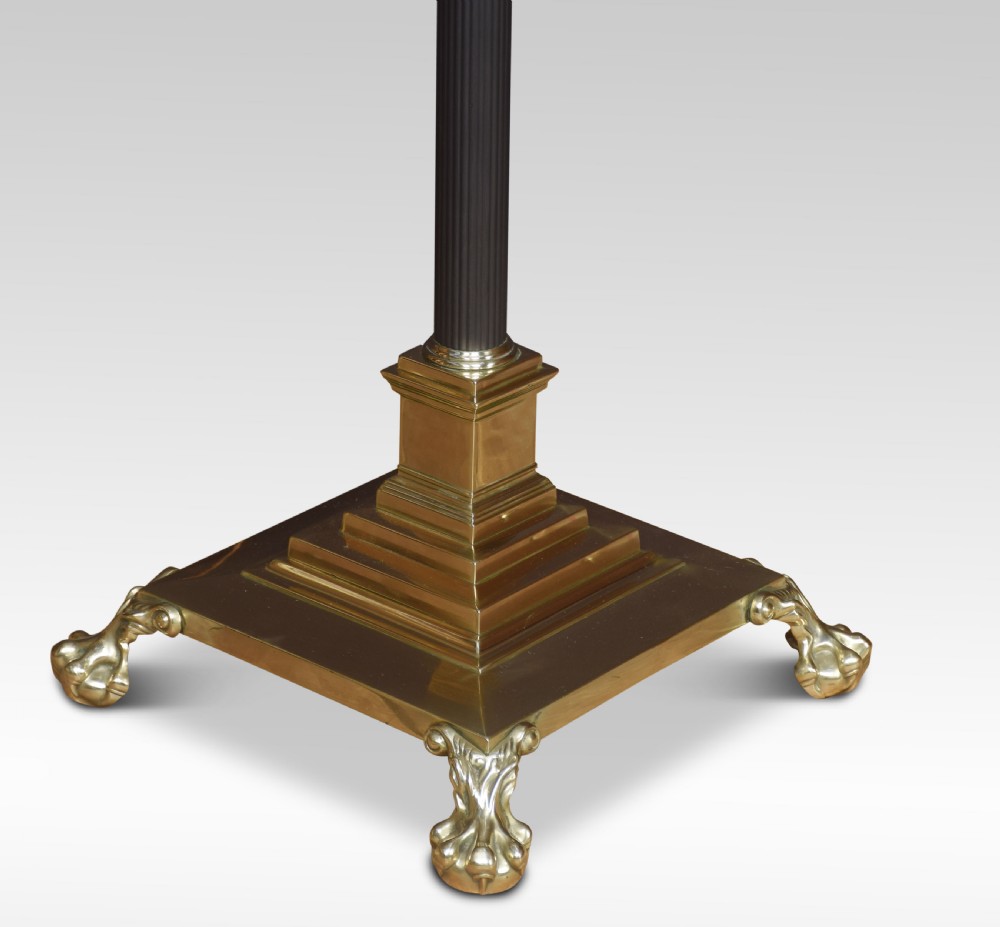 Brass standard lamp View V
