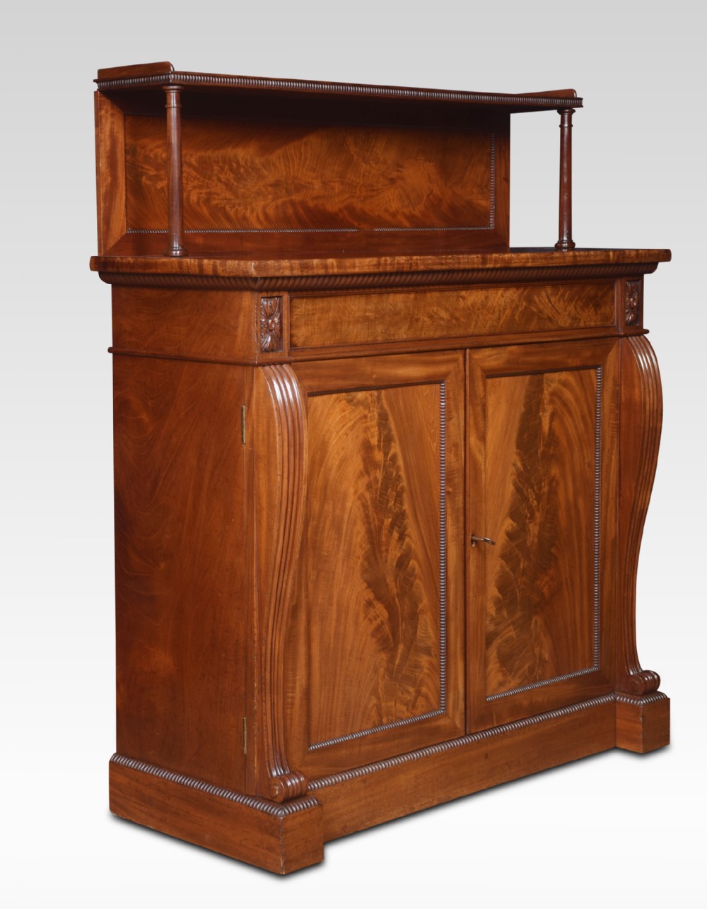 William IV mahogany two door chiffonier