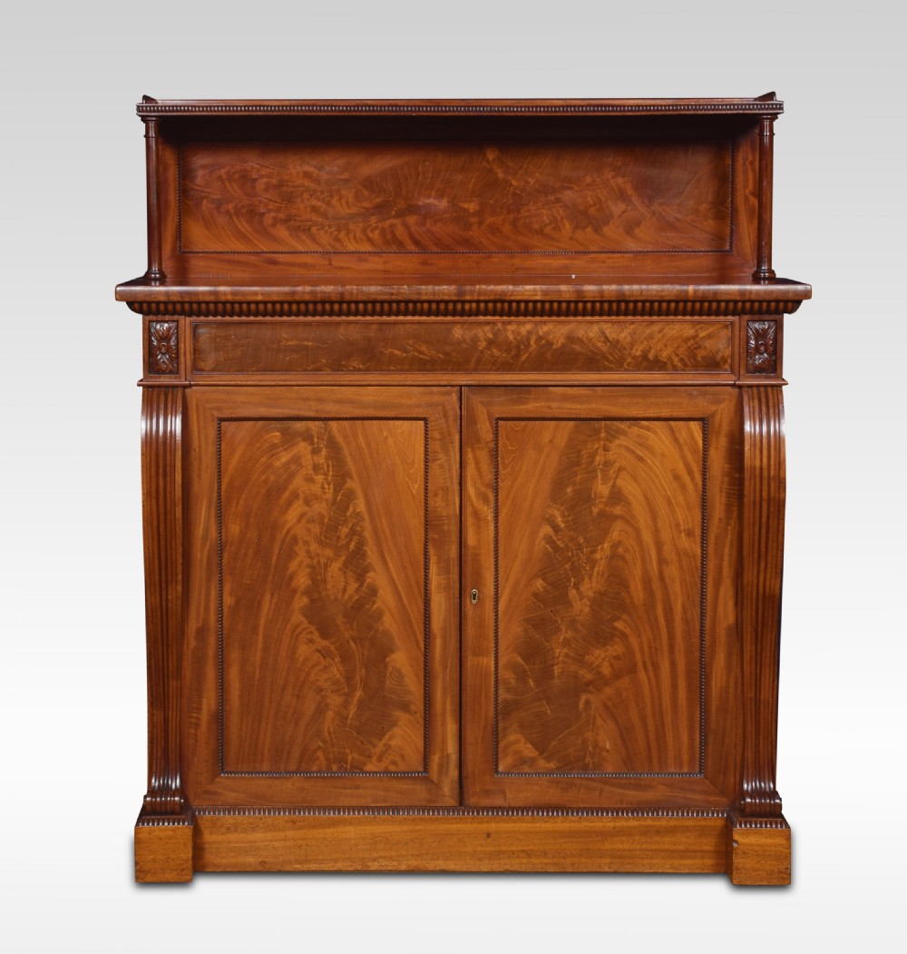 William IV mahogany two door chiffonier View III