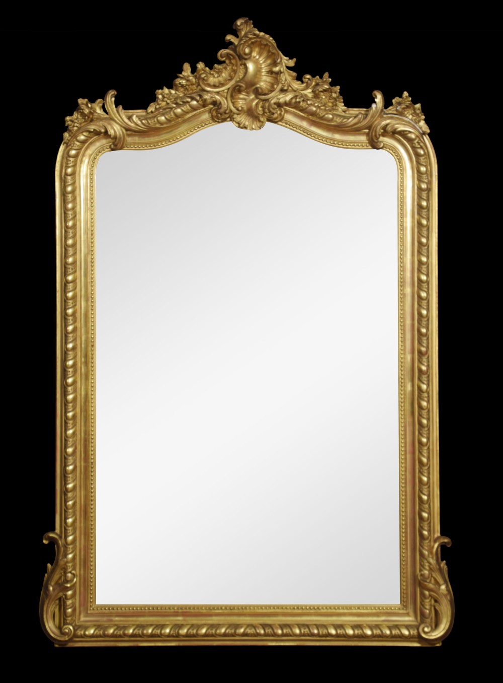 Louis XVI style giltwood wall mirror 