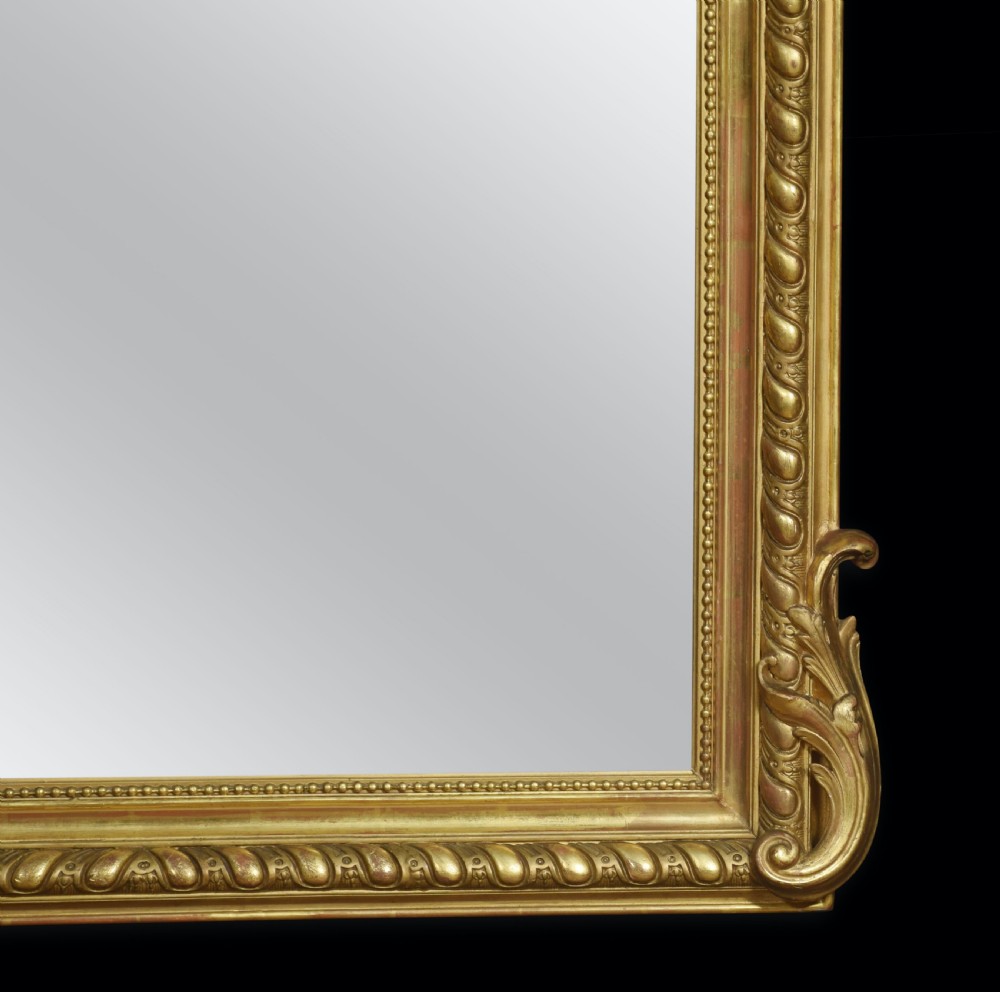 Louis XVI style giltwood wall mirror  View V