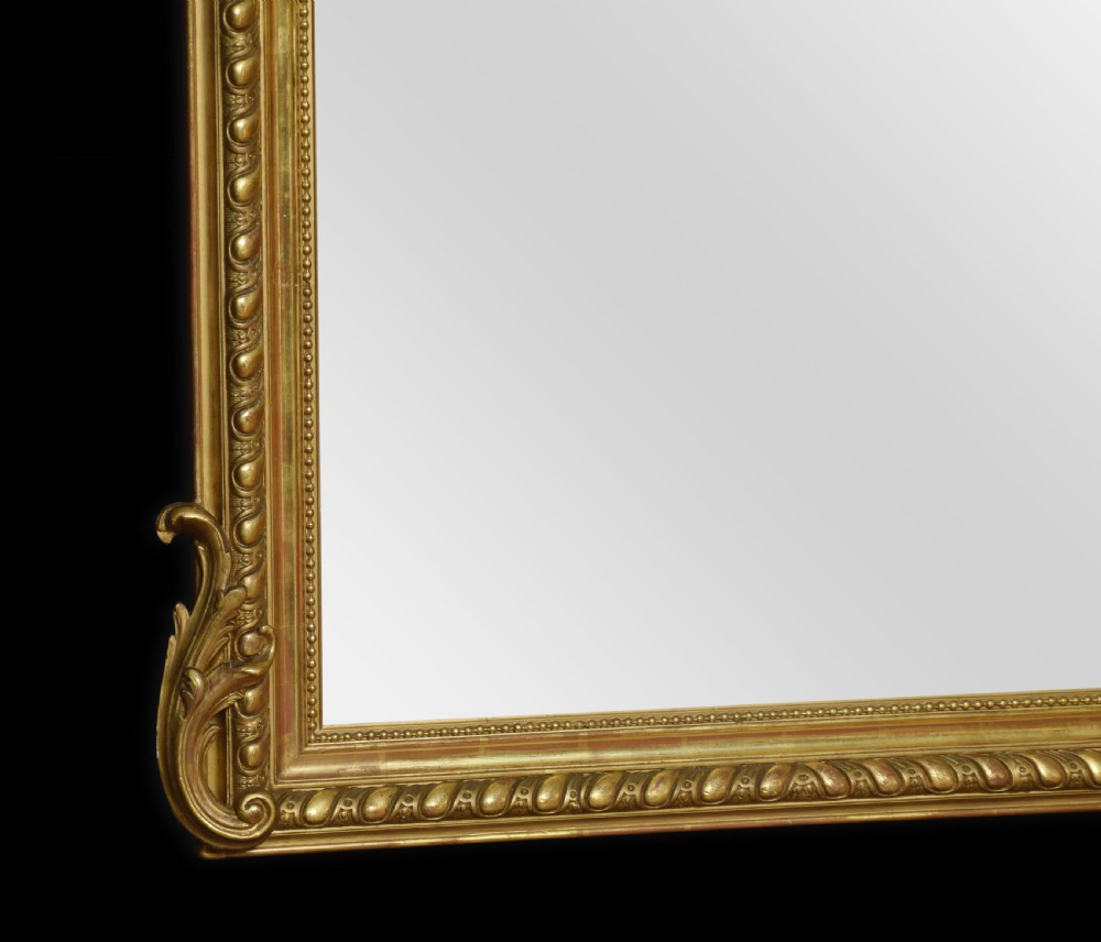 Louis XVI style giltwood wall mirror  View VII