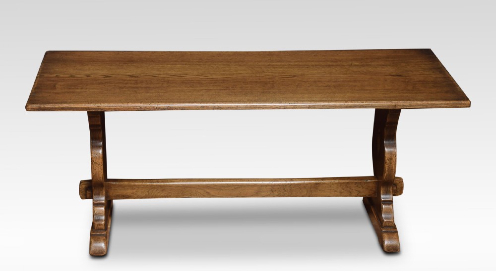 Oak refectory coffee table View II