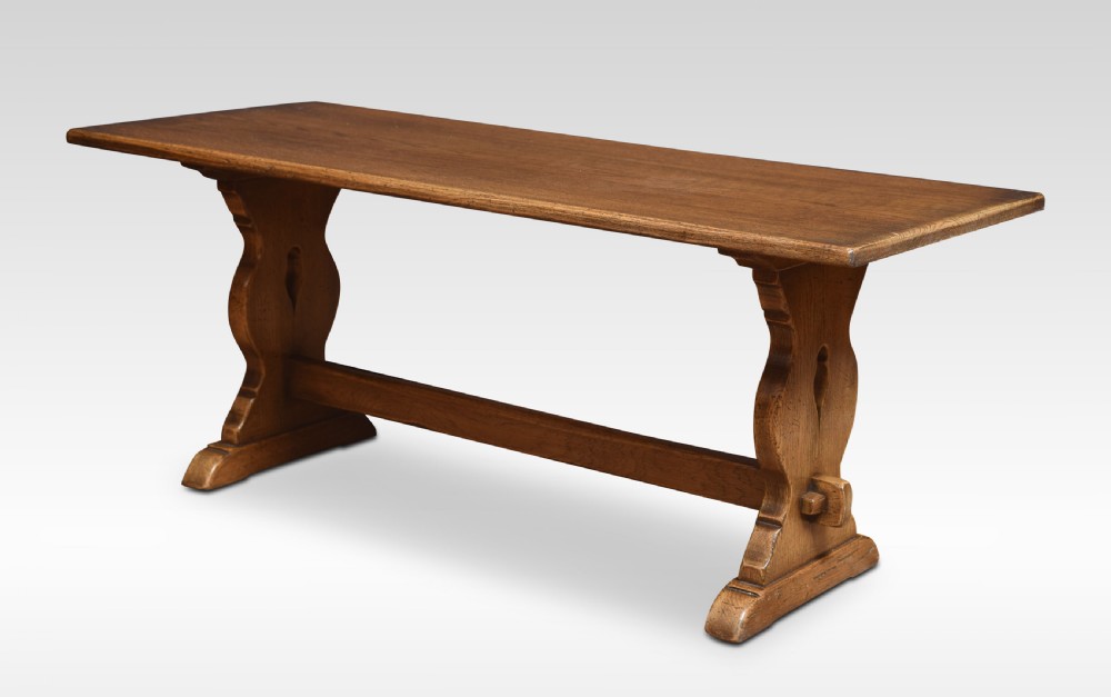 Oak refectory coffee table View IV