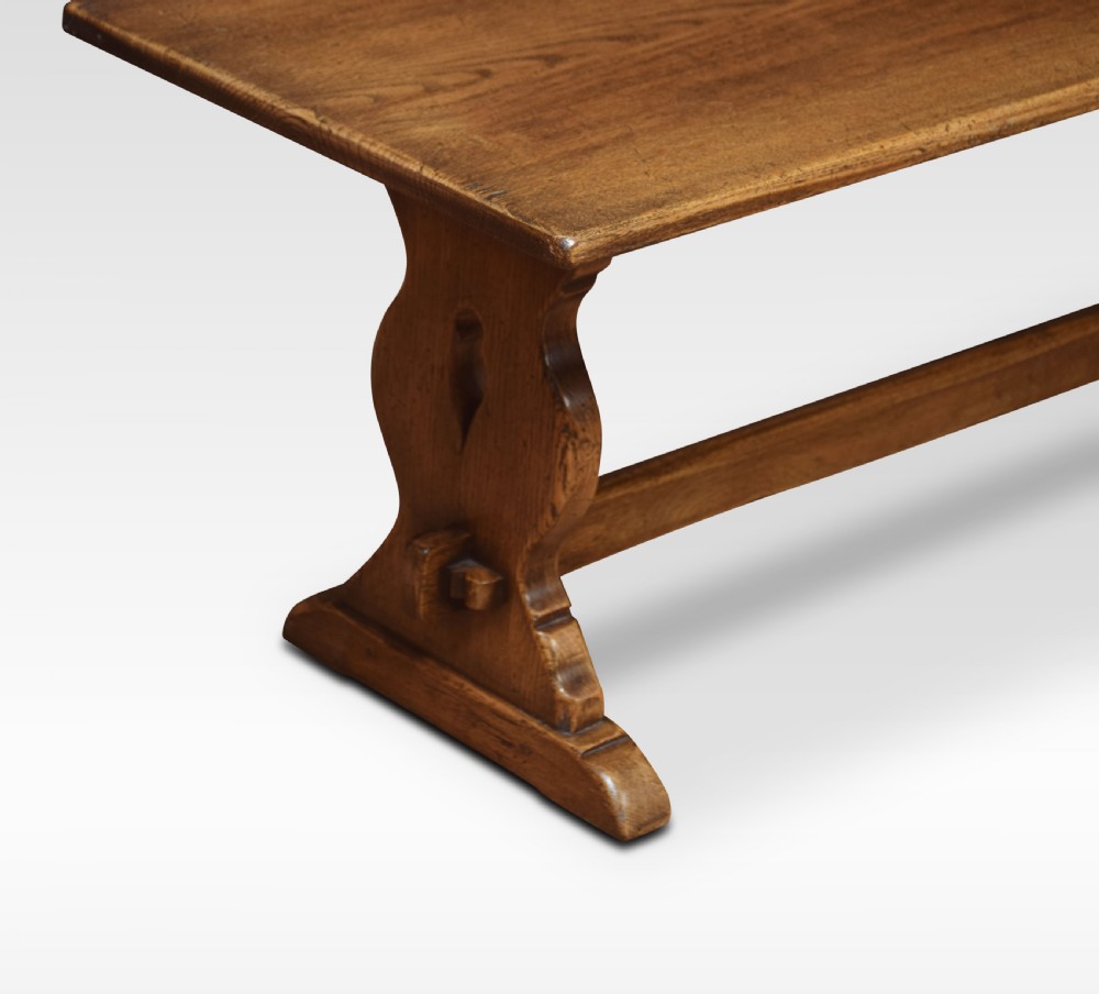 Oak refectory coffee table View V