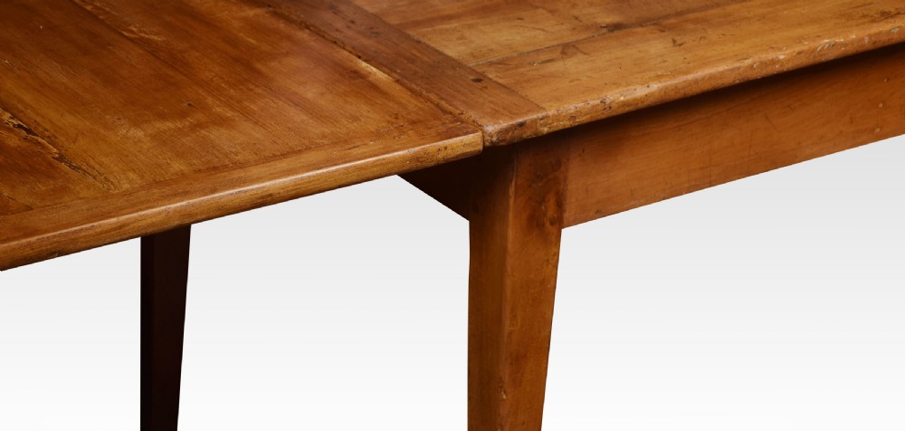 Large fruitwood farmhouse table View VIII