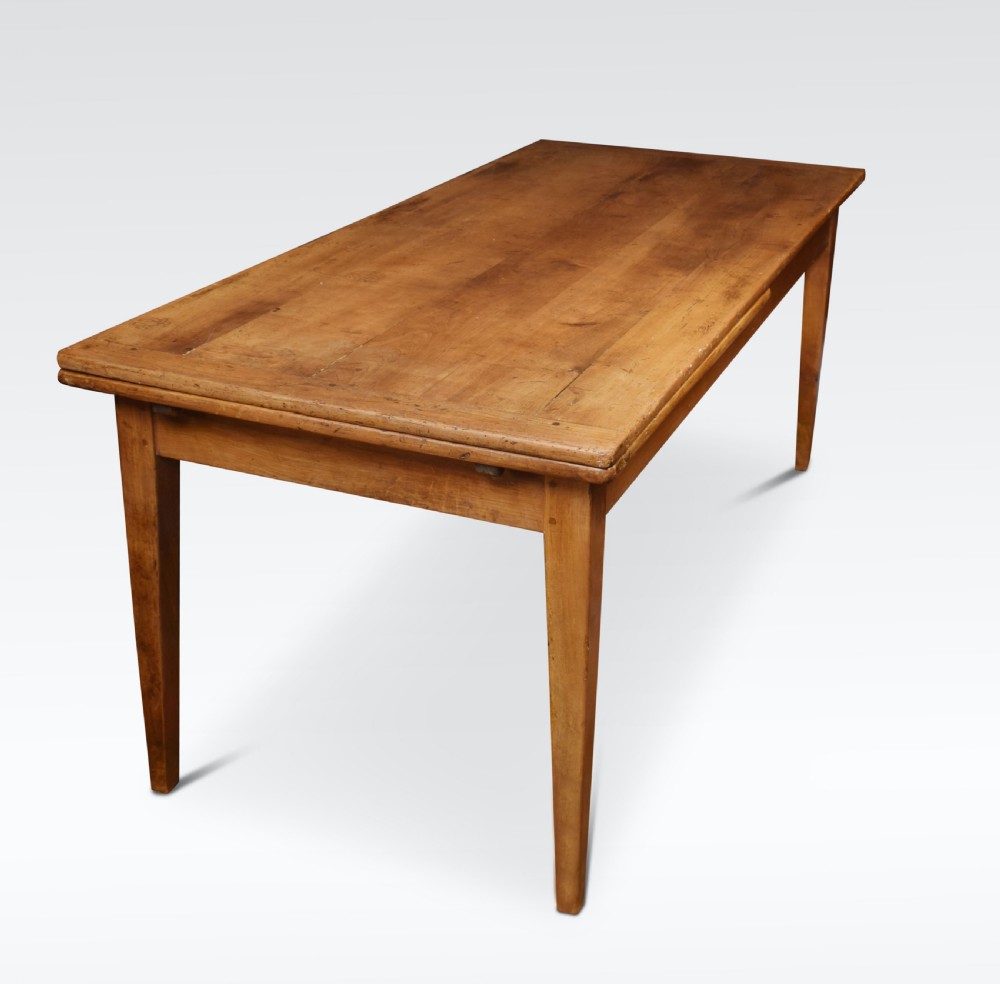 Large fruitwood farmhouse table View IX