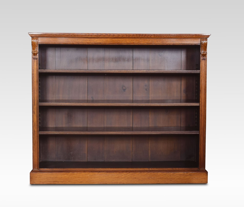 Oak open bookcase View IV
