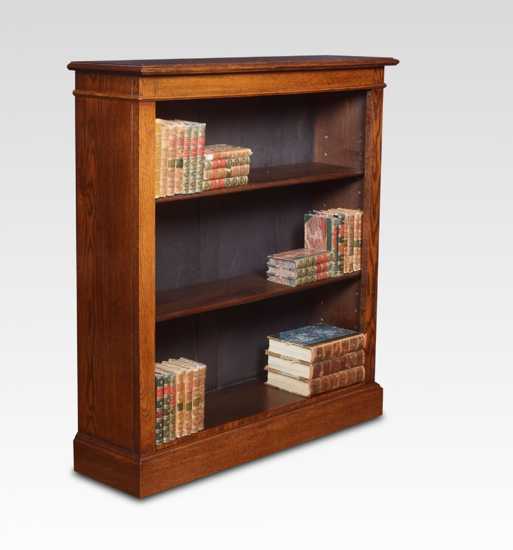 Oak open bookcase