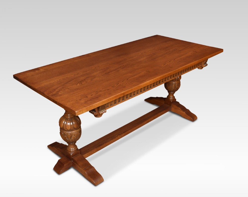Oak refectory table