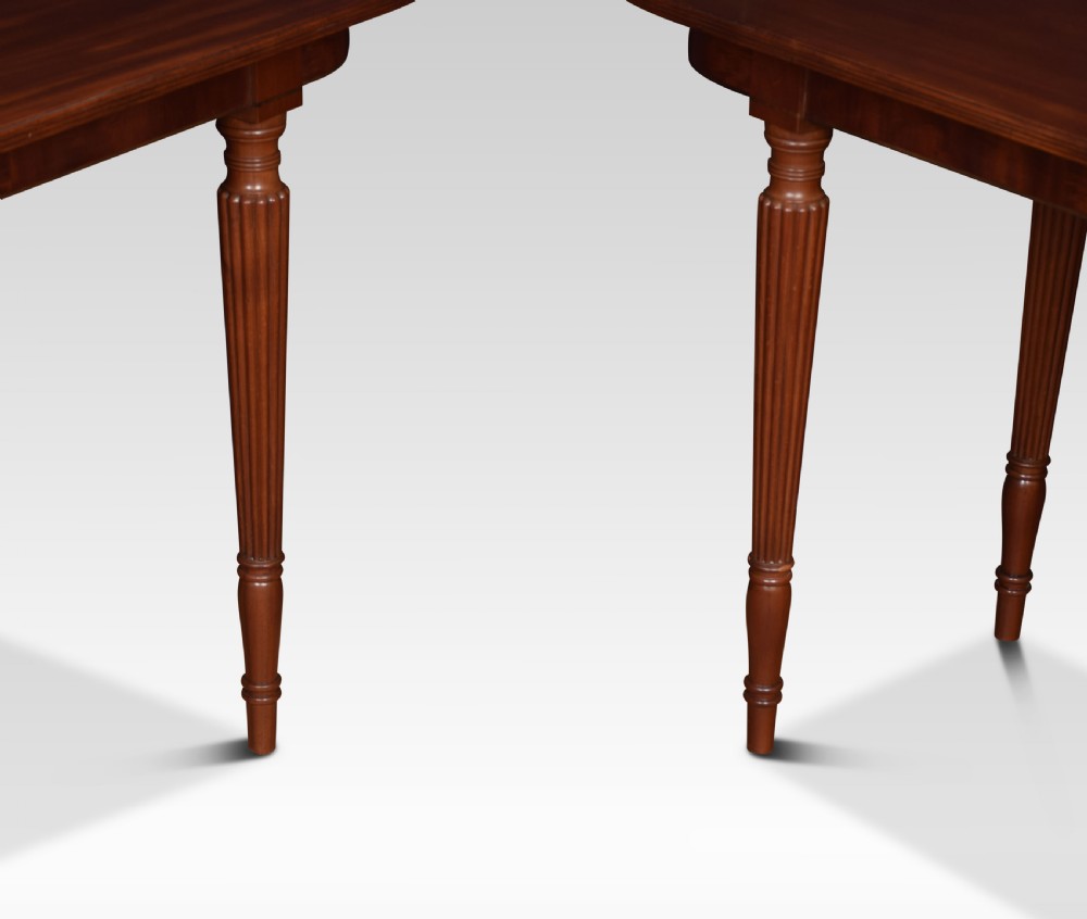 Pair of mahogany hall tables View II