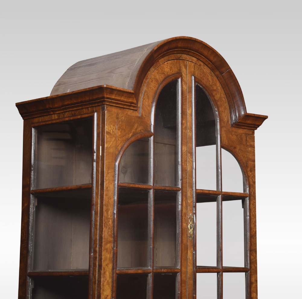 Walnut Queen Ann style display cabinet View III