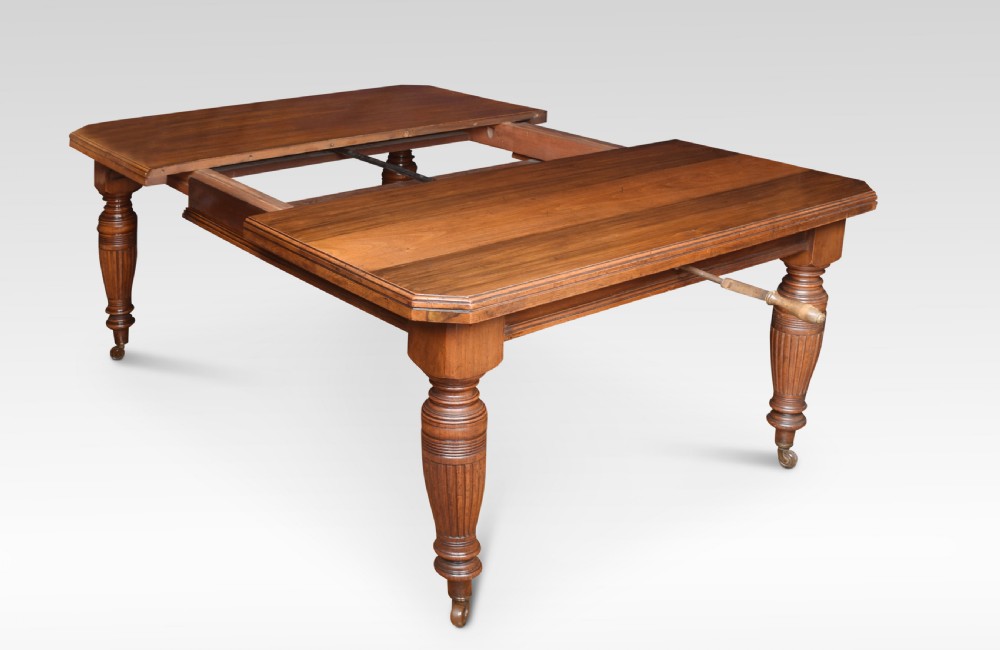 Walnut extending dining table View III