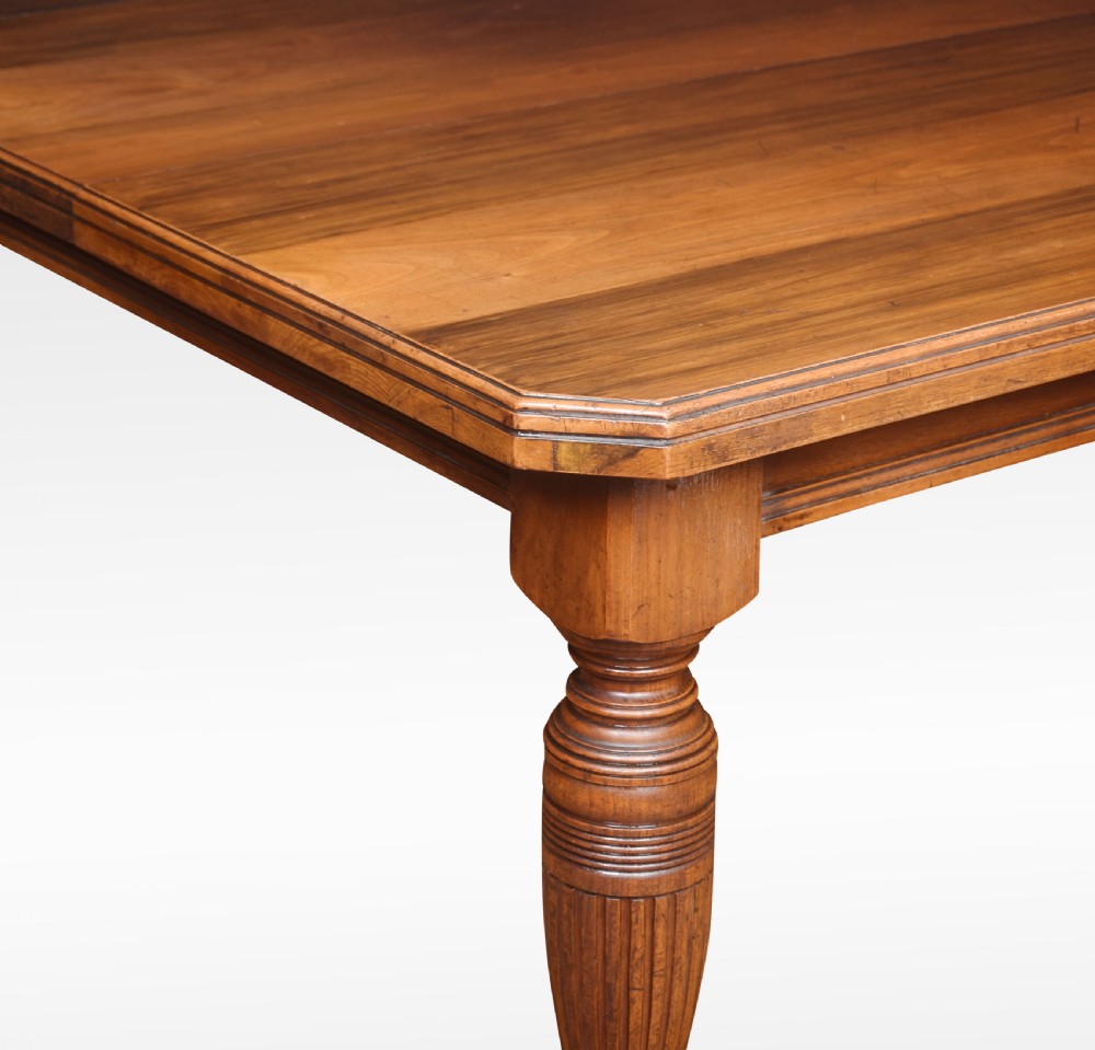Walnut extending dining table View V