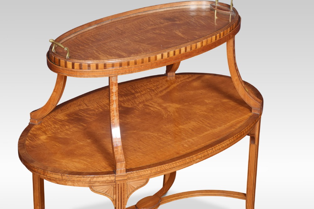 Satinwood and mahogany etagere View II