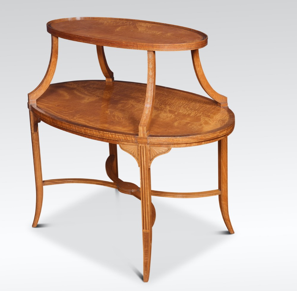 Satinwood and mahogany etagere View V