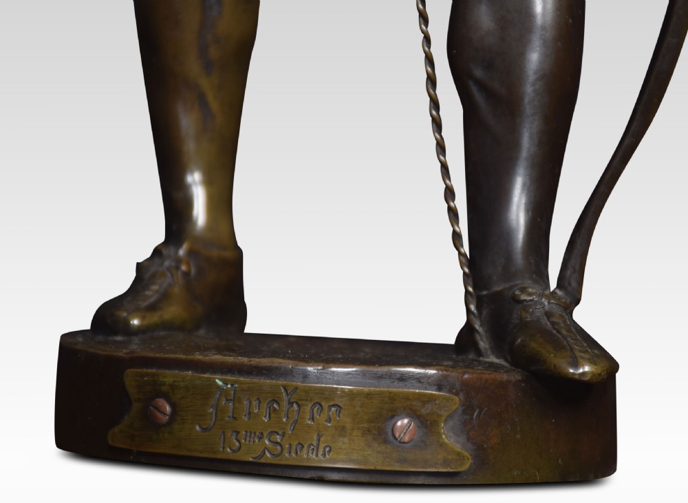 Emile Louis Picault pair of bronze figures of soldiers View V