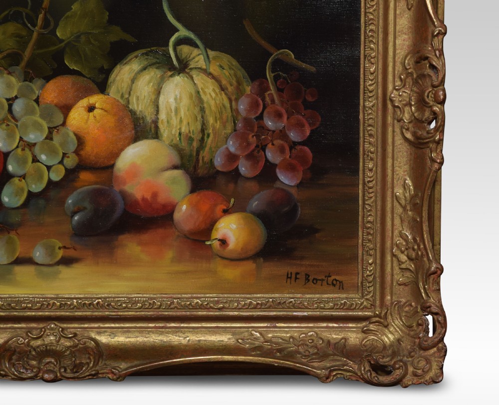 Oil on Canvas Hilda Frances Borton framed still life View III