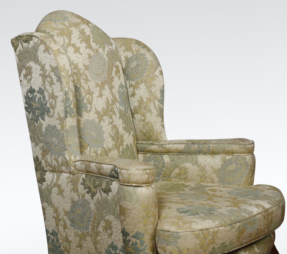Queen Ann style wing armchair View VI