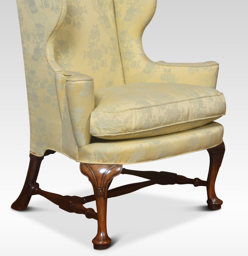 Queen Anne style wing armchair View III