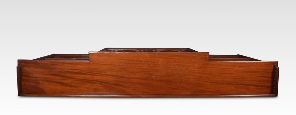 Large mahogany breakfront bookcase View X