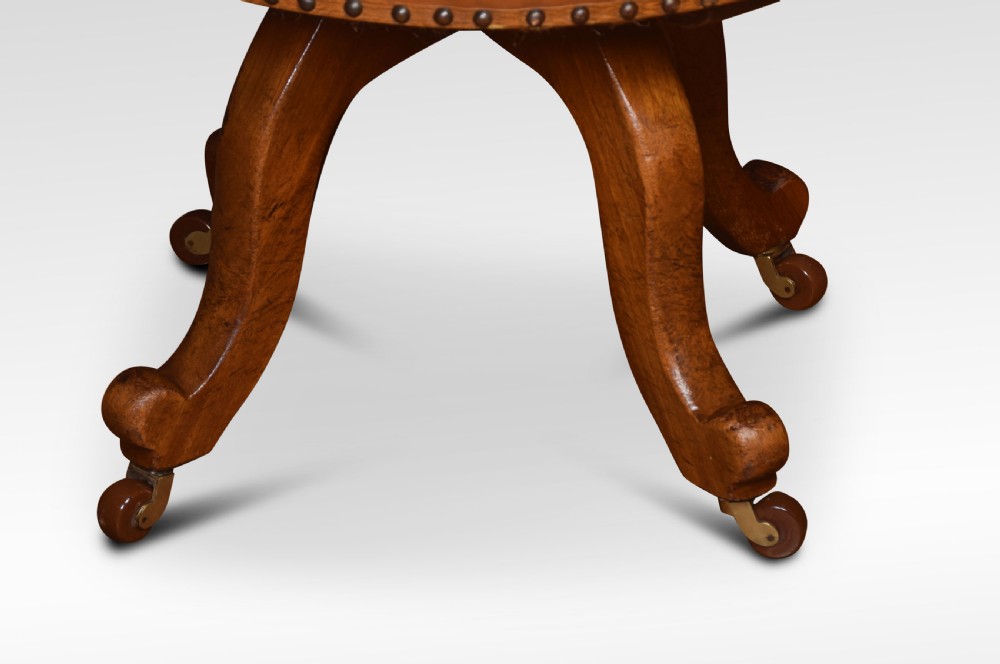 Mahogany captains office desk chair View III