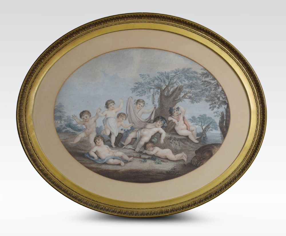 Set of four lithographs in the manner of François Bouche View II