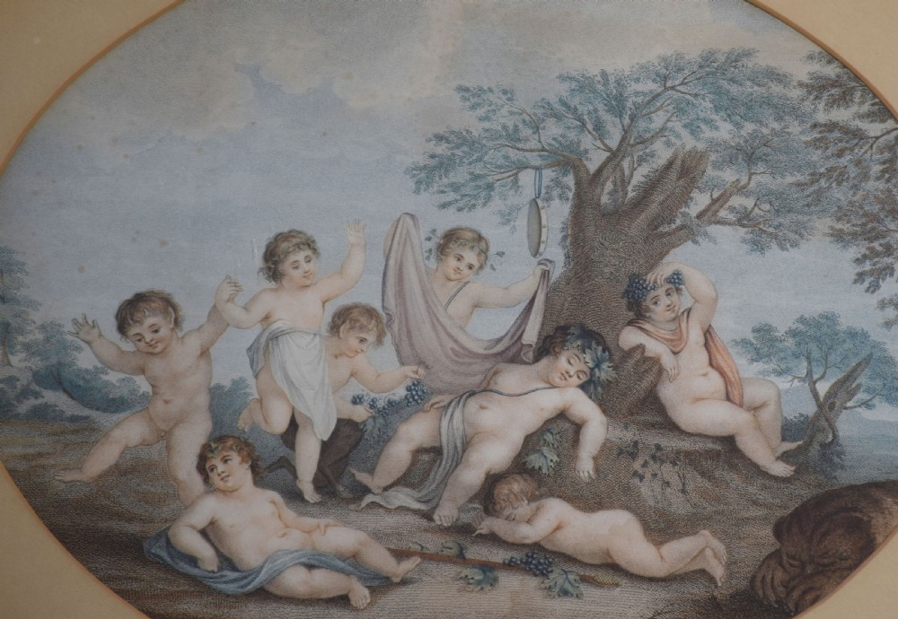 Set of four lithographs in the manner of François Bouche View III