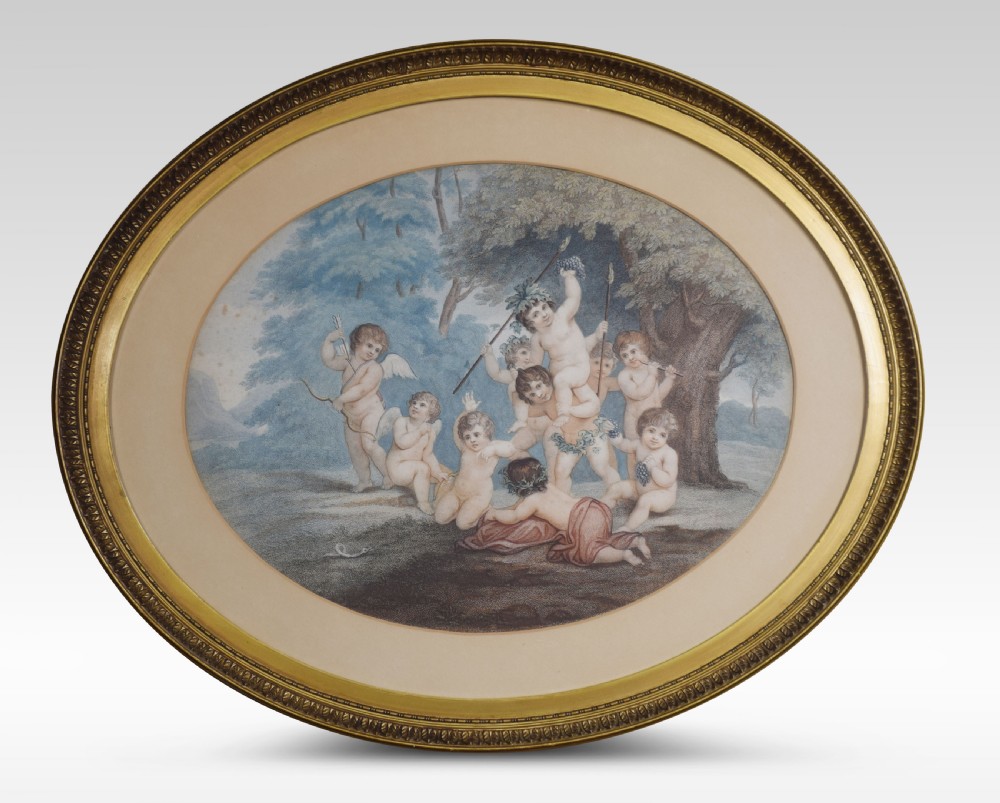 Set of four lithographs in the manner of François Bouche View VIII