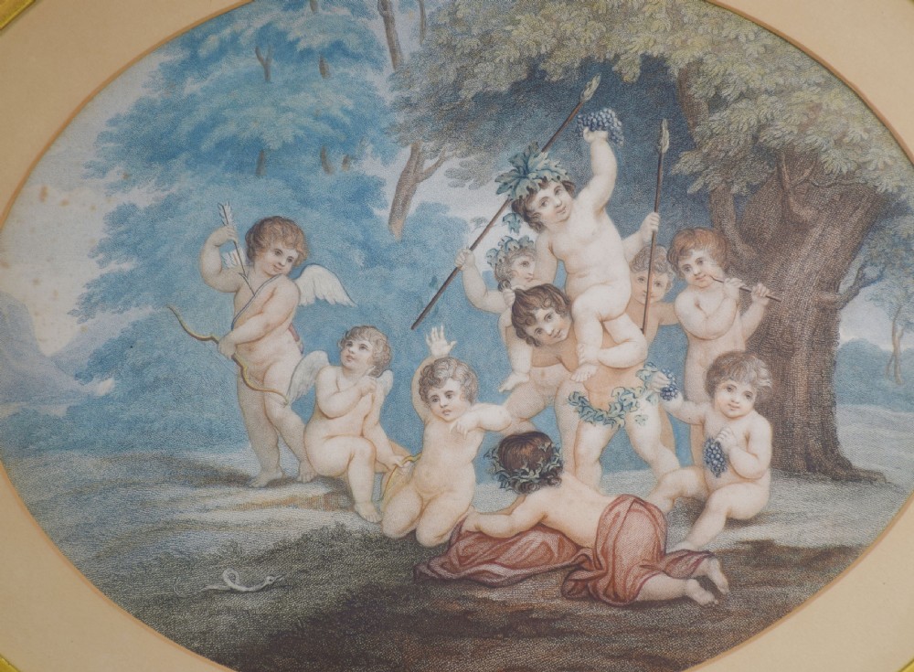 Set of four lithographs in the manner of François Bouche View IX