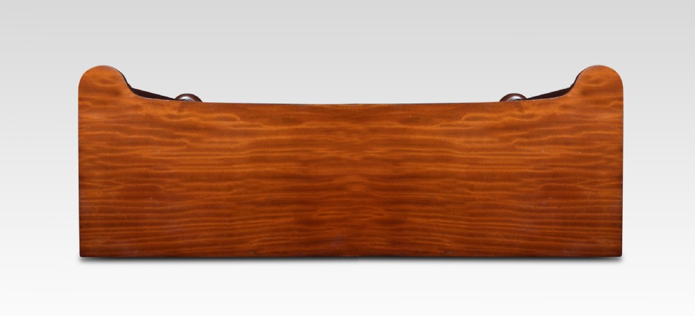 Mahogany open bookcase View IX