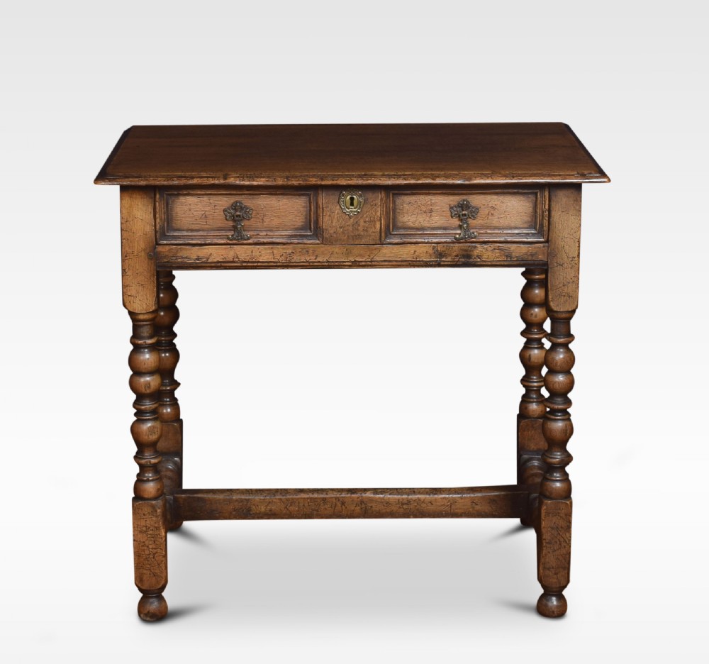 17th Century style oak side table View II
