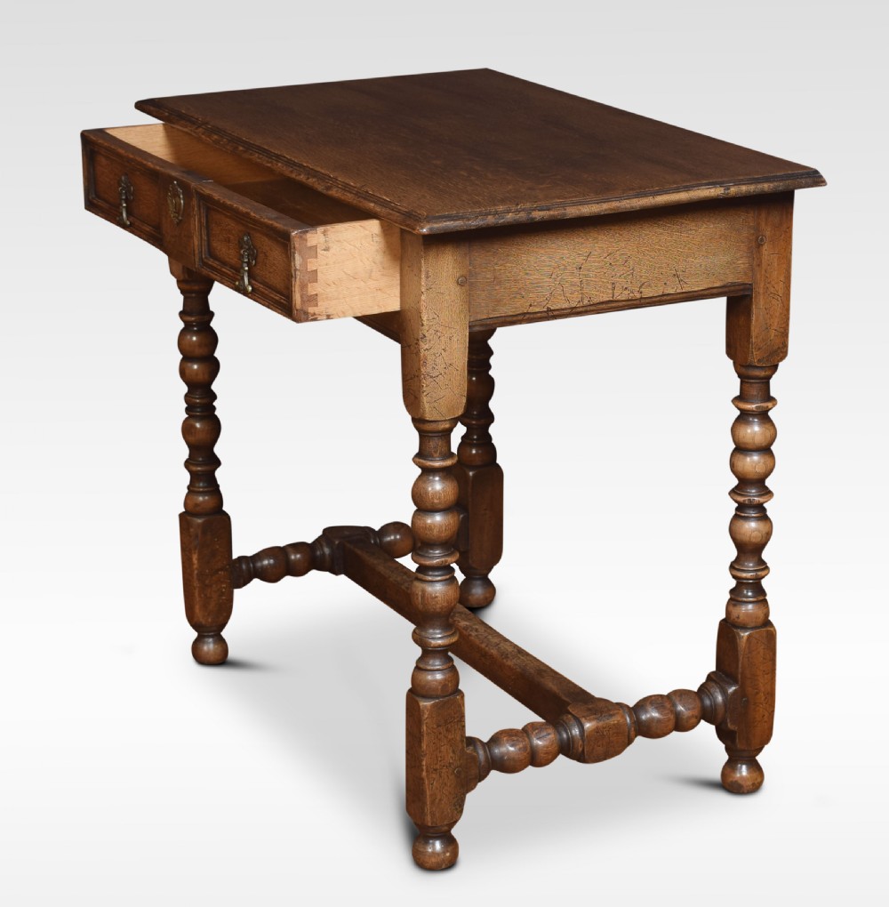 17th Century style oak side table View IV
