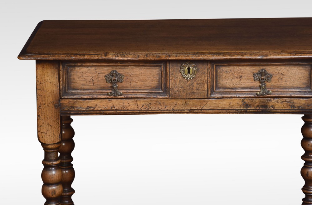 17th Century style oak side table View V