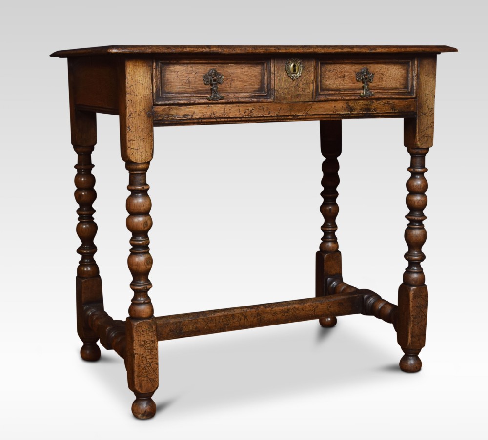 17th Century style oak side table View VII