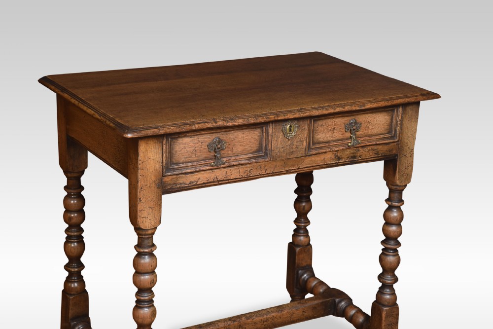 17th Century style oak side table View VIII