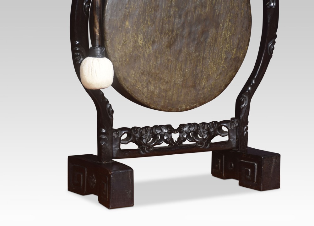 Chinese carved dinner gong View III