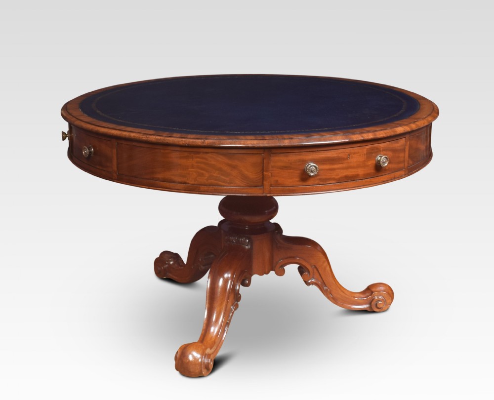 19th century mahogany drum table