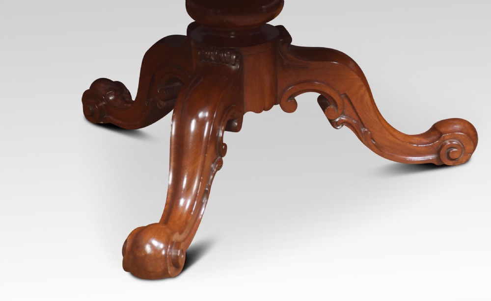 19th century mahogany drum table View II